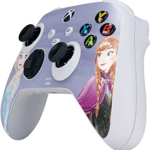 Disney Frozen Elsa and Anna Sisters Art Xbox Series S Controller Skin